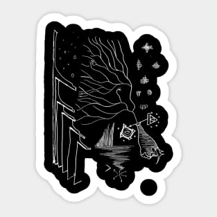 S37: dried trees drying out Sticker